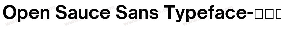 Open Sauce Sans Typeface字体转换